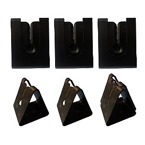 Abridor para Sache Katchup Triangulo de Mesa Kit C/ 06 Preto com Preto  - Khort
