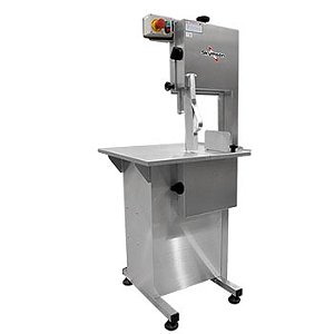 SERRA FITA PARA CARNE INOX, COM EMPURRADOR, REGULADOR DE CORTE LÂMINA 2.180mm SL-218 220v - Skymsen