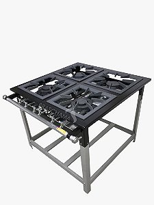 FOGÃO 30X30 4 BOCAS P 6,5 CM SEM FORNO - BRASCHAMA