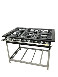 FOGÃO 30X30 6 BOCAS P 6,5 CM SEM FORNO - BRASCHAMA