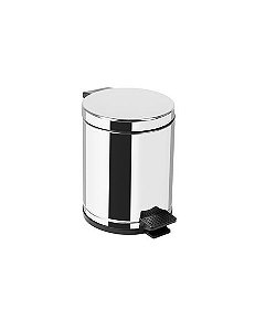Lixeira com Pedal e Recipiente Interno, Corpo e Tampa em Aço Inox 4,5L 3505 - Viel