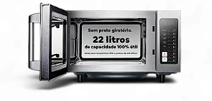 FORNO MICROONDAS MACPRO ONE 22 LITROS 1000W MAGNETRON 220V FM.1.122 - MARCHESONI