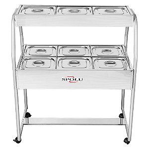 Buffet Combinado - 6 e 3 Cubas SPL-506CO 220v - Spolu