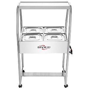 Buffet Térmico - 4 Cubas SPL-502 127v - SPOLU