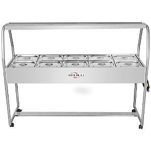 Buffet Térmico - 10 Cubas SPL-513 127v - SPOLU