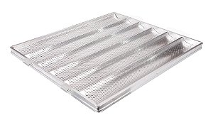 ASSADEIRA CANALETADA 58X70 ALUMINIO PERFURADA 6 ONDAS 13011 - CIMAPI