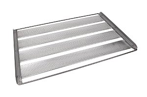 ASSADEIRA 40X80 PERFURADA QUADRO DE FERRO C/ 4 TIRAS DE 7 CM EM ALUMINIO 12016 - CIMAPI