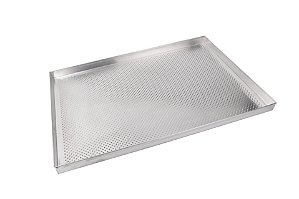 ASSADEIRA PLANA 40X60X3 EM ALUMINIO PERFURADA 1MM C/ ABA RETA 150031 - CIMAPI