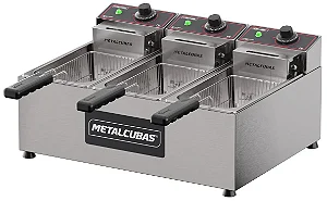 Fritador Elétrico Retangular FE 3C 220v - Metalcubas