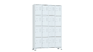 Roupeiro Gra 1-16 - 1,96 x 1,23 x 0,36cm 16 Portas - Amapa