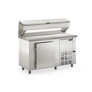 Balcão Refrigerado Condimentaria GBPZ-150T AI SEM CUBAS - Gelopar