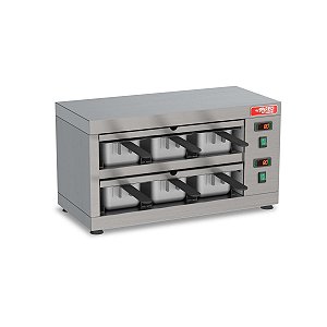 Conservador de Proteinas 6 Cubas Abertura Frente e Fundo 1200w 220V COPROH6 - Red Chameleon