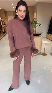 CONJUNTO JU COM PELE DE RAPOSA