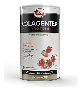 COLAGENTEK PROTEIN LATA 460G SABOR MORANGO VITAFOR