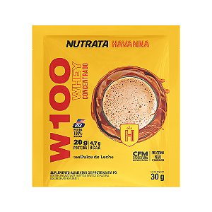 W100 DOCE DE LEITE HAVANNA 30G DISPLAY C/ 12 SACHES - NUTRATA