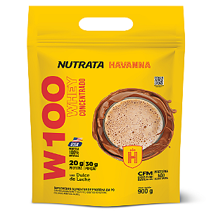 W100 DOCE DE LEITE HAVANNA REFIL 900GR - NUTRATA