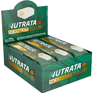 BARRA PROTEICA NUTRATA BACIO DI LATTE PISTACHE DISPLAY C/ 9 x 70GR