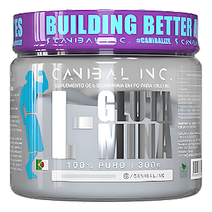 L- GLUTAMINA 300G CANIBAL INC