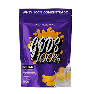 GODS 100% WHEY 900G BANANA CANIBAL INC