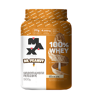 100% WHEY DR. PEANUT POTE 900G DOCE DE LEITE