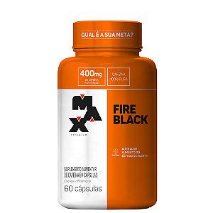 FIRE BLACK POTE COM 60 CAPSULAS MAX TITANIUM