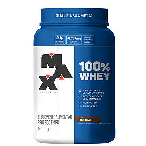 100% WHEY POTE 900G CHOCOLATE MAX TITANIUM