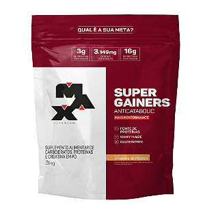 SUPER GAINERS REFIL 3KG VITAMINA DE FRUTAS V02 MAX TITANIUM