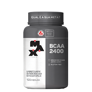 BCAA 2400MG POTE COM 100 CAPSULAS MAX TITANIUM