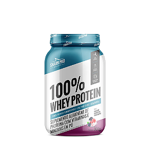 100% WHEY PROTEIN POTE 900G - IOGURTE C/ FRUTAS VERME SHARK PRO