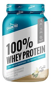 100% WHEY PROTEIN POTE 900G - BAUNILHA SHARK PRO