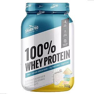 100% WHEY PROTEIN POTE 900G - LEITINHO SHARK PRO