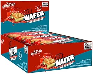 SHARK WAFER PROTEICO RED VELVET  DISPLAY 12 UN 25G SHARK PRO