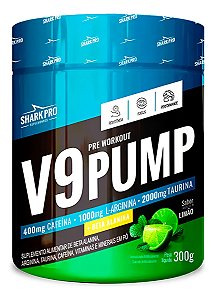 V9 PUMP - PRE TREINO 300G - LIMAO SHARK PRO