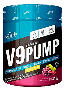 V9 PUMP - PRE TREINO 300G - UVA SHARK PRO