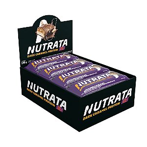 BARRA NUTRATA DARK CARAMEL PROTEIN DISPLAY C/ 12 BARRAS DE 45G