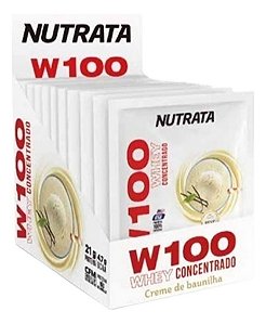 PROTEINA NUTRATA W100 WHEY BAUNILHA SACHE 30 G
