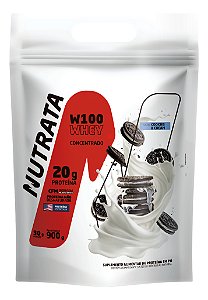 W100 COOKIES E CREAM 900GR REFIL - NUTRATA