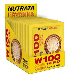 W100 DOCE DE LEITE HAVANNA 30G DISPLAY C/ 12 SACHES - NUTRATA