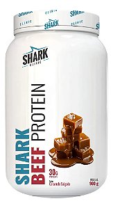 WHEY BEEF PROTEIN - SABOR CARAMELO SALGADO - 900G SHARK PRO