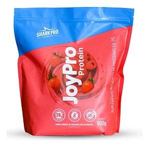 WHEY PROTEIN JOYPRO REFIL 900G - IOGURTE DE MORANGO C/ FRAMBOESA SHARK PRO