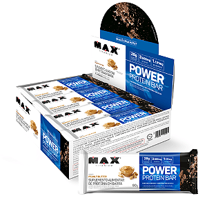 POWER PROTEIN BAR MILK CARAMEL 8 UN DE 90G MAXTITANIUM