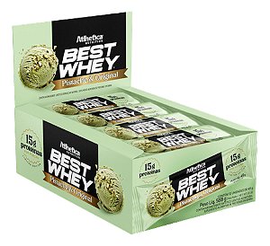 BEST WHEY BAR 15G PROTEIN (12 UNID. DE 49G) PISTACHE & ORIGINAL