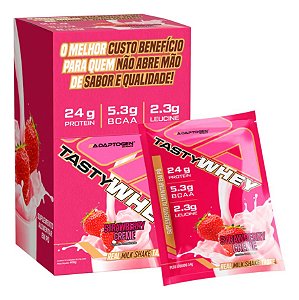PACKET TASTY WHEY MORANGO CX 12 ADAPTOGEN