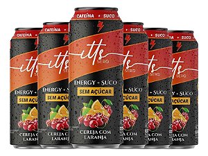 ITTS SERO ENERGY SUCO - CEREJA COM LARANJA SEM ACUCAR 473 ML FD C/ 6 UN