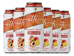 ITTS SERO ENERGY SUCO - MANGA COM PESSEGO SEM ACUCAR 473 ML FD C/ 6 UN