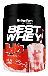 BEST WHEY (450 G) MILKSHAKE DE MORANGO BOBS ATLHETICA NUTRITION