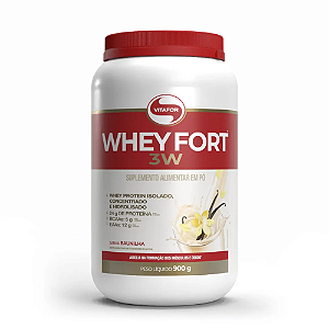 WHEY FORT 3W POTE 900G BAUNILHA VITAFOR