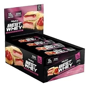 BEST WHEY BAR 15G PROTEIN (12 UNID. DE 62 G) CHEESECAKE DE MORANGO
