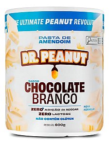 PASTA DE AMENDOIM DR. PEANUT CHOCOLATE BRANCO 600G