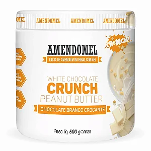 PASTA CHOCOLATE BRANCO CROCANTE 500G AMENDOMEL